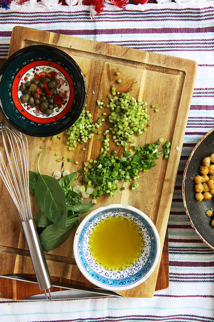 Spiced Chickpea and Purslane Salad by Olga Irez of Delicious Istanbul