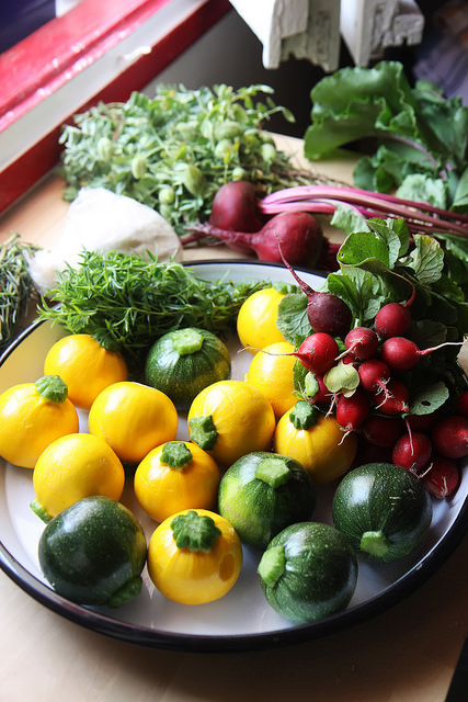 Round Yelllow Zucchini Squash by Olga Irez