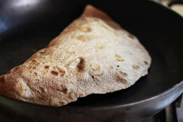 Gözleme with Chickpeas, Pumpkin and Spinach by Olga Irez