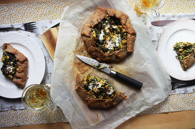 Buckwheat and Rye Galette with Chard and Feta by Olga Irez