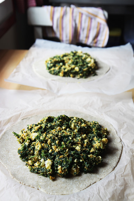 Buckwheat and Rye Galette with Chard and Feta by Olga Irez