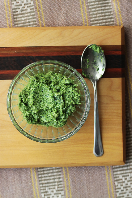 Arugula Pesto by Olga Irez of Delicious Istanbul