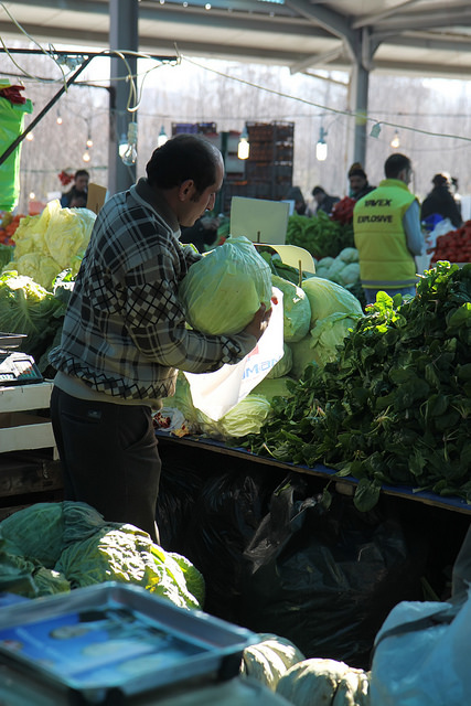 Cabbage Seller by Olga Irez of Delicious Istanbul
