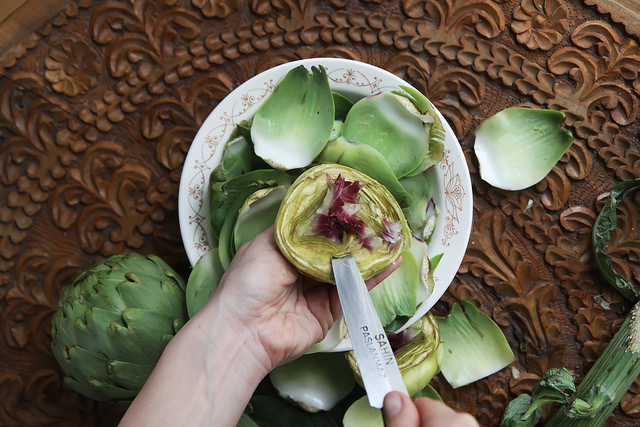 How to Prepare Artichoke by Olga Irez of Delicious Istanbul