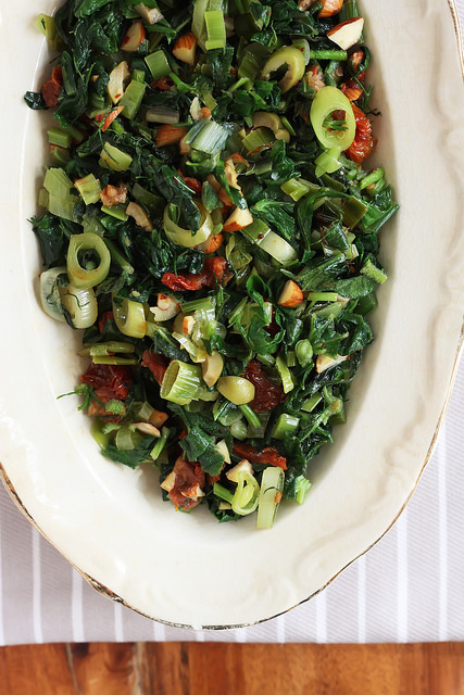 Aegean Skillet Greens by Olga Irez of Delicious Istanbul