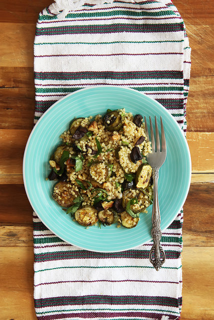 Millet Salad with Roasted Zucchini by Olga Irez of Delicious Istanbul