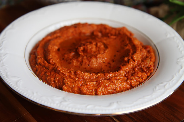 Muhammara Red Pepper and Walnut Dip by Olga Irez of Delicious Istanbul