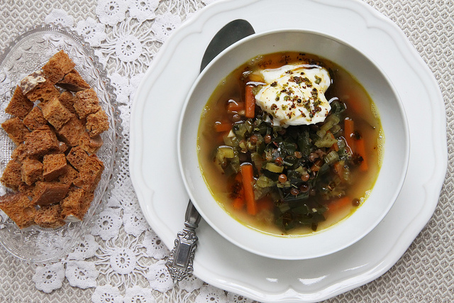 Fridge-Cleaning Winter Vegetable Potage post image