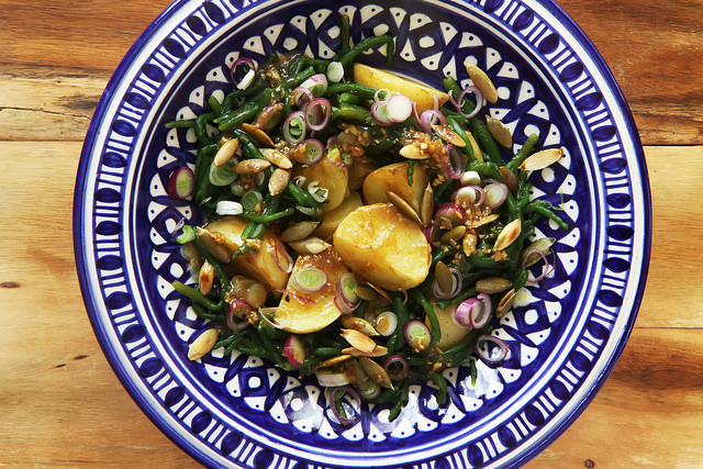 Samphire and New Potato Salad by Olga Irez of Delicious Istanbul