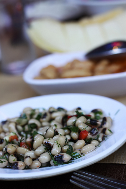 Black-eyed pea salad by Olga Irez of Delicious Istanbul