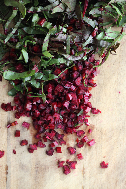 Whole Wheat Puff Pie with Beet Greens by Olga Irez of Delicious Istanbul