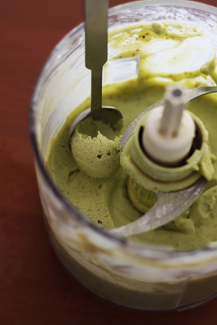Pistachio Labne Ice-Cream Without Machine by Olga Irez of Delicious Istanbul