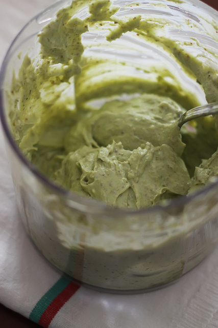 Pistachio Labne Ice-Cream Without Machine by Olga Irez of Delicious Istanbul
