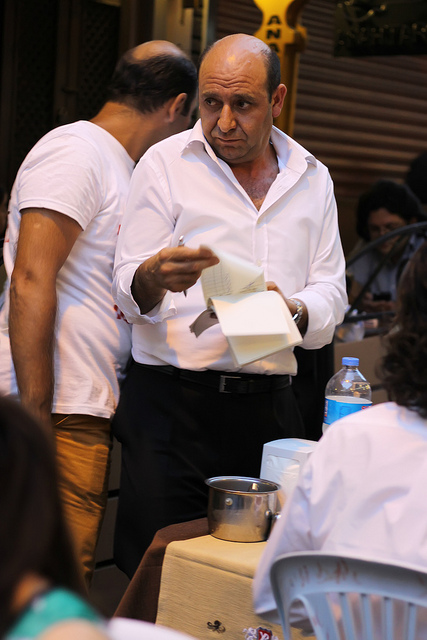 Waiter Istanbul by Olga Irez of Delicious Istanbul 