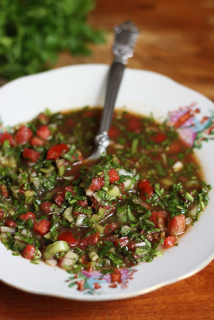 Bostana, Chilled Spicy Tomato Soup by Olga Irez of Delicious Istanbul