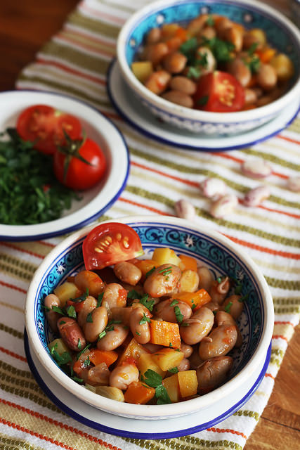 Fresh Borlotti Beans Stew by Olga Irez of Delicious Istanbul