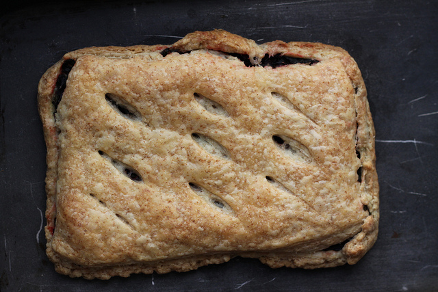 Whole Wheat Puff Pie with Beet Greens by Olga Irez of Delicious Istanbul