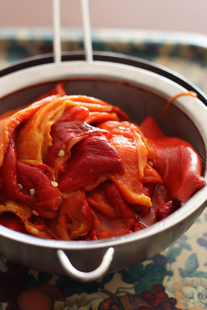 Oven-Roasted Red Bell Pepper Paste by Olga Irez of Delicious Istanbul