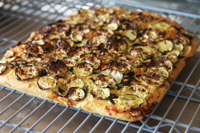 Focaccia at Patiska Bağ Evi, Bozcaada by Olga Irez of Delicious Istanbul