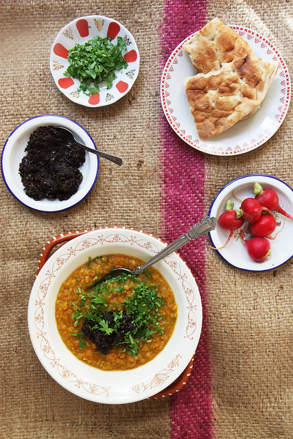 Roasted Pumpkin and Carrot Red Lentil Daal by Olga Irez