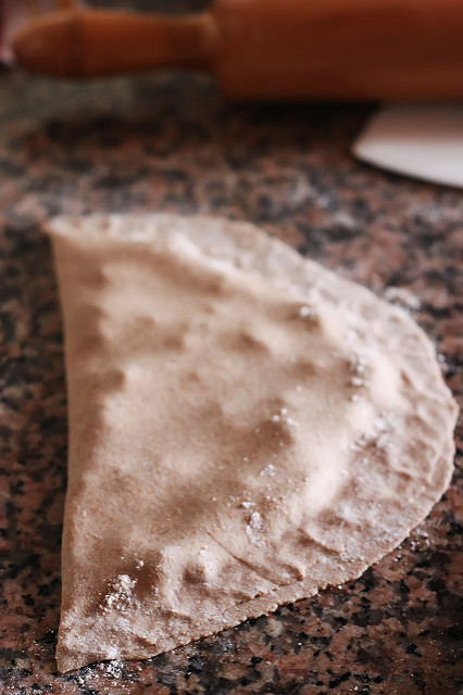 Gözleme with Chickpeas, Pumpkin and Spinach by Olga Irez