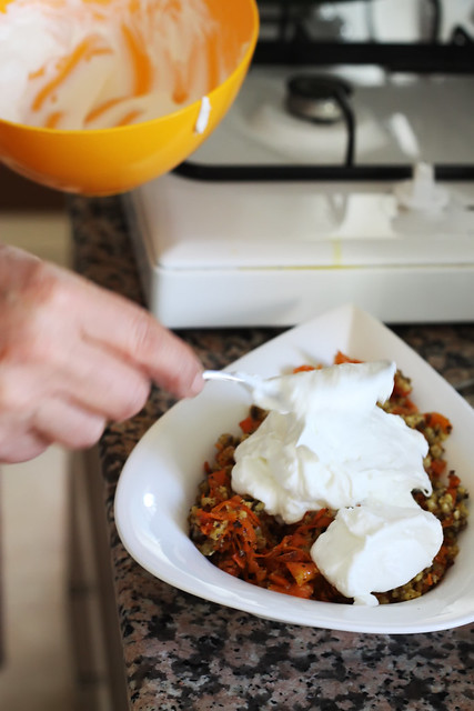 Turkish Carrot Salad with Yogurt by Olga Irez