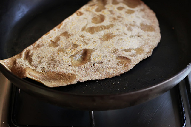 Gözleme with Chickpeas, Pumpkin and Spinach by Olga Irez