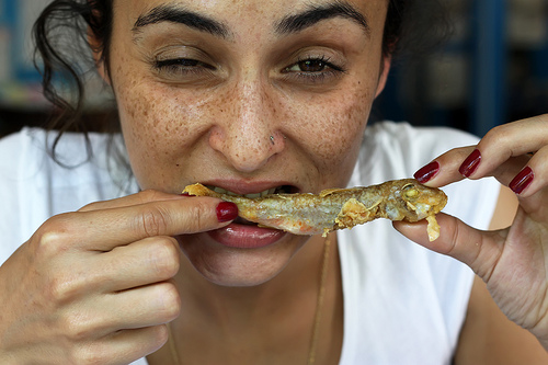 Eating that red mullet