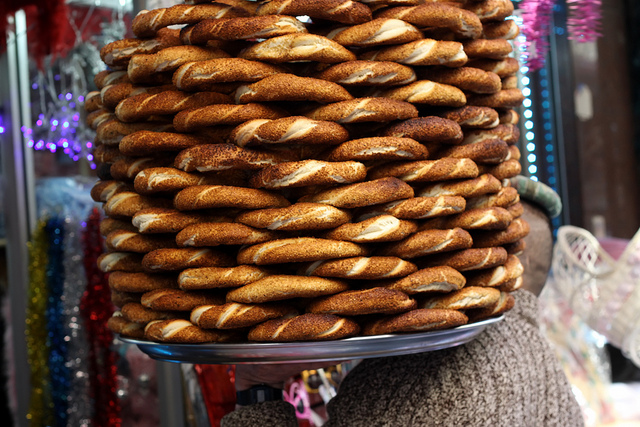 Simit on Sale in Istanbul by Olga Irez of Delicious Istanbul