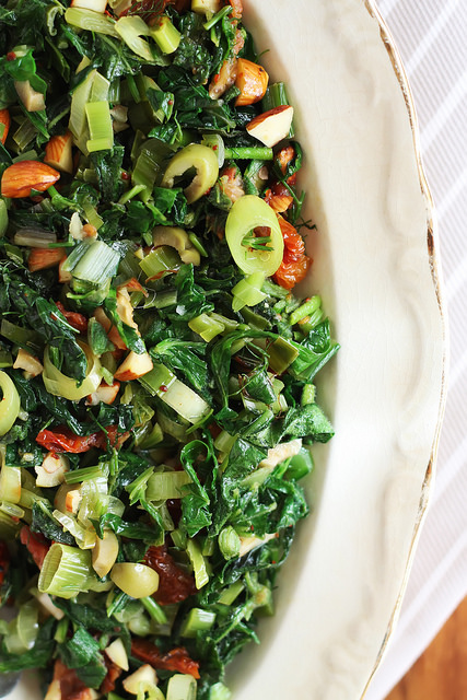 Aegean Skillet Greens by Olga Irez of Delicious Istanbul
