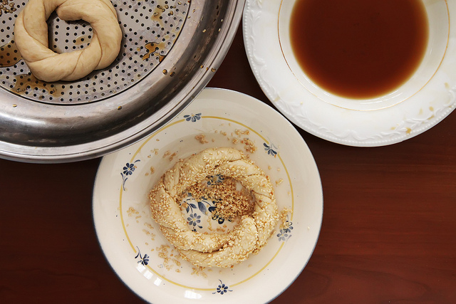 Simit Sesame Bread Ring by Olga Irez of Delicious Istanbul