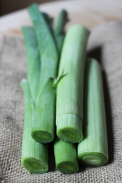 Leeks by Olga Irez of Delicious Istanbul