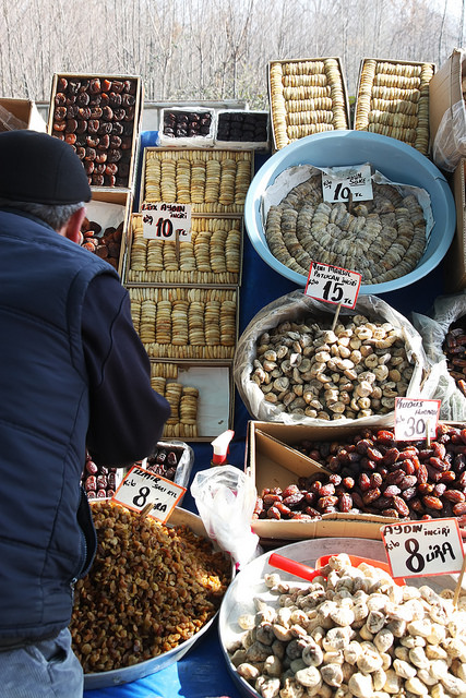 Dry Fruits Stall by Olga Irez of Delicious Istanbul