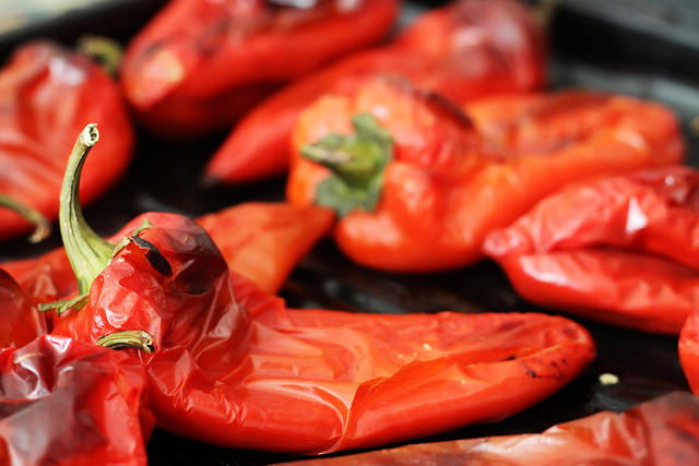 Oven-Roasted Red Bell Pepper Paste by Olga Irez of Delicious Istanbul