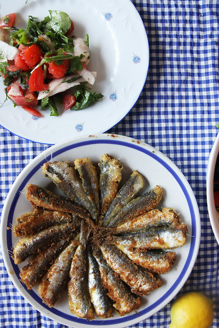 Fried Sardines by Olga Irez