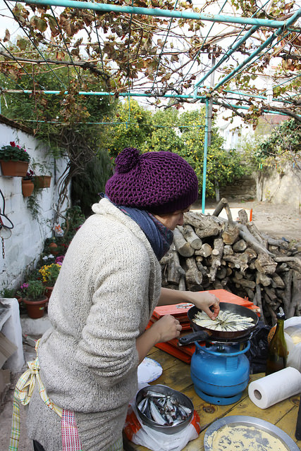 Fried Sardines by Olga Irez
