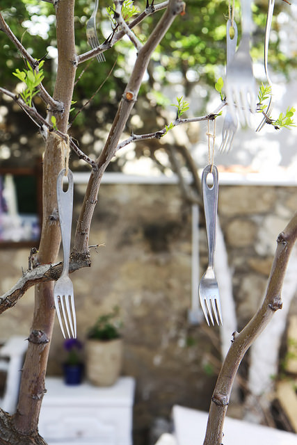 Babushka Restaurant Alacati: Fork tree