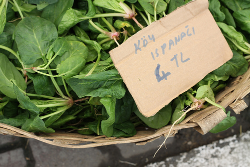 Baby Spinach at Inebolu Pazari, Istanbul