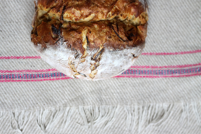 Potato Bread with Roasted Onions