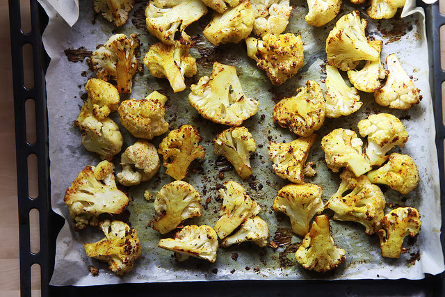 Spice Roasted Cauliflower with Green Tahini by Olga Irez