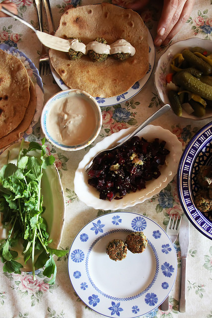 Baked Falafel with Sprouted Chickpeas + Nettles Olga Irez