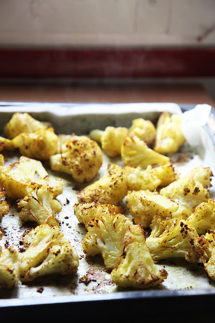 Spice Roasted Cauliflower with Green Tahini by Olga Irez